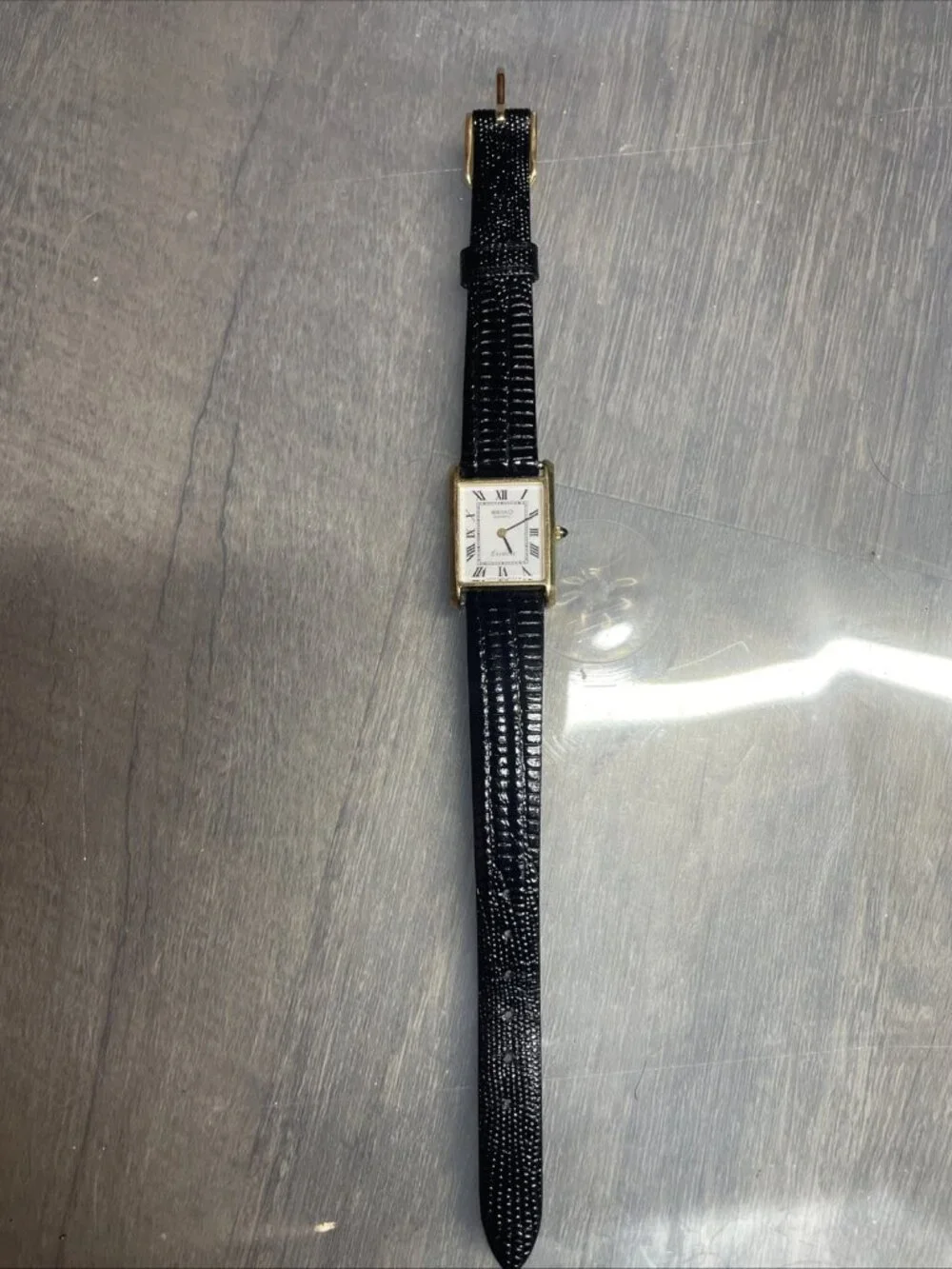 Ladies Seiko Exceline Tank Watch 8420-5540 JAPAN TESTED! New Battery